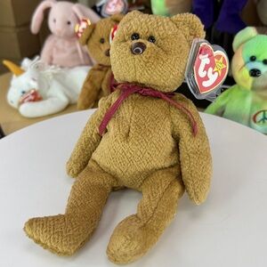 ❤️TY Curly 1996 PVC - Rare Factory Leg Error - German/UK Tag MWMT